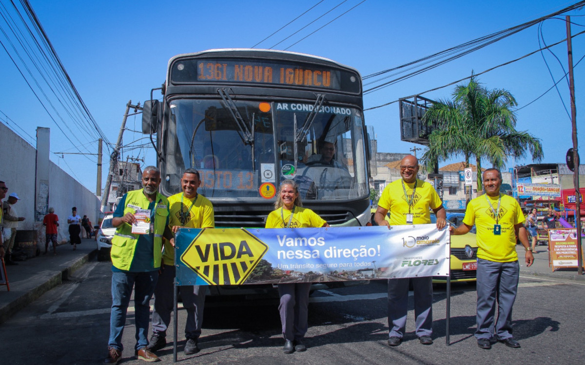 O objetivo da campanha é conscientizar sobre os cuidados no trânsito