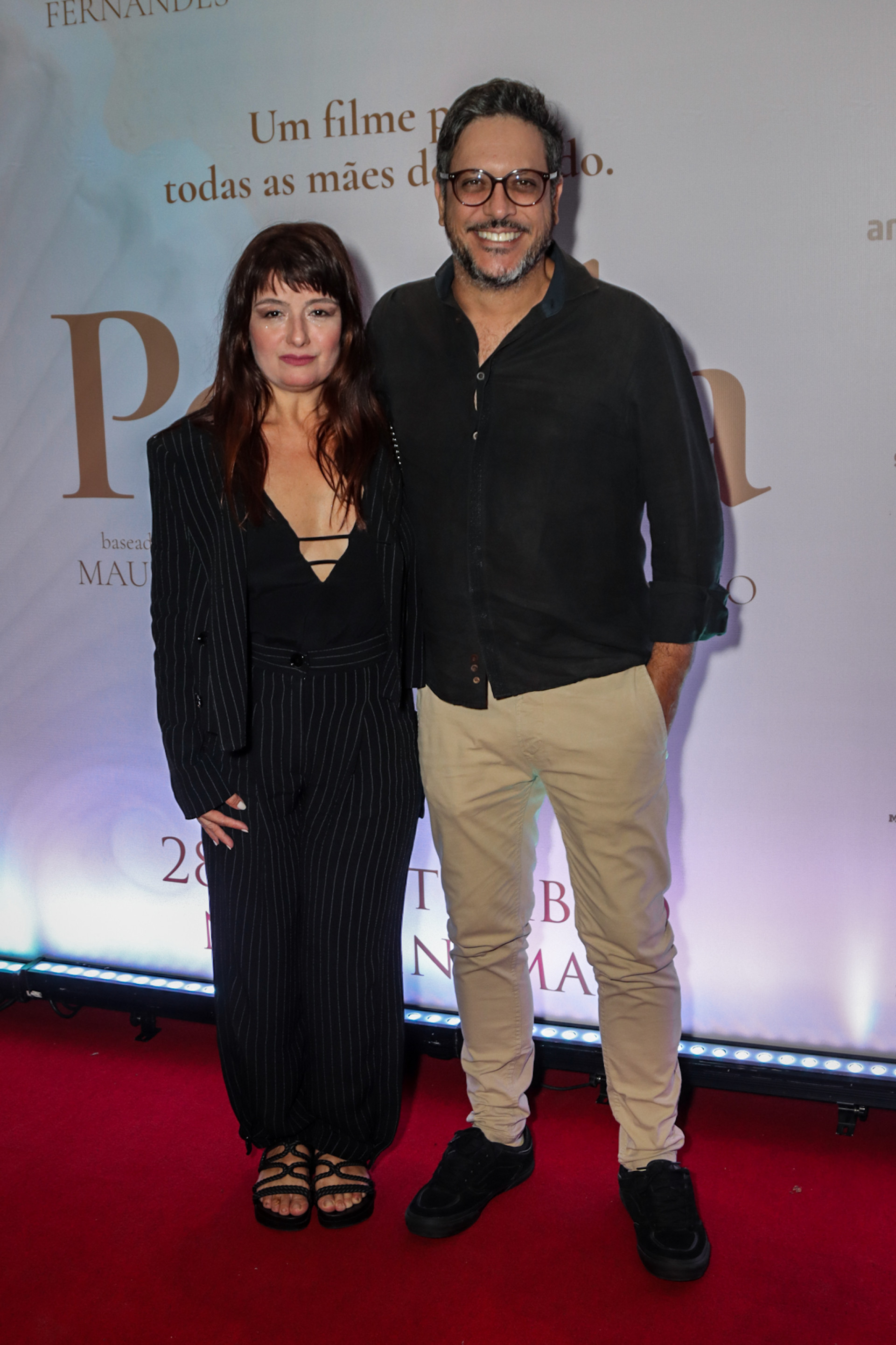 Cíntia Oliveira e Lúcio Mauro Filho na première do filme 'Pérola' - Victor Chapetta/ Agnews