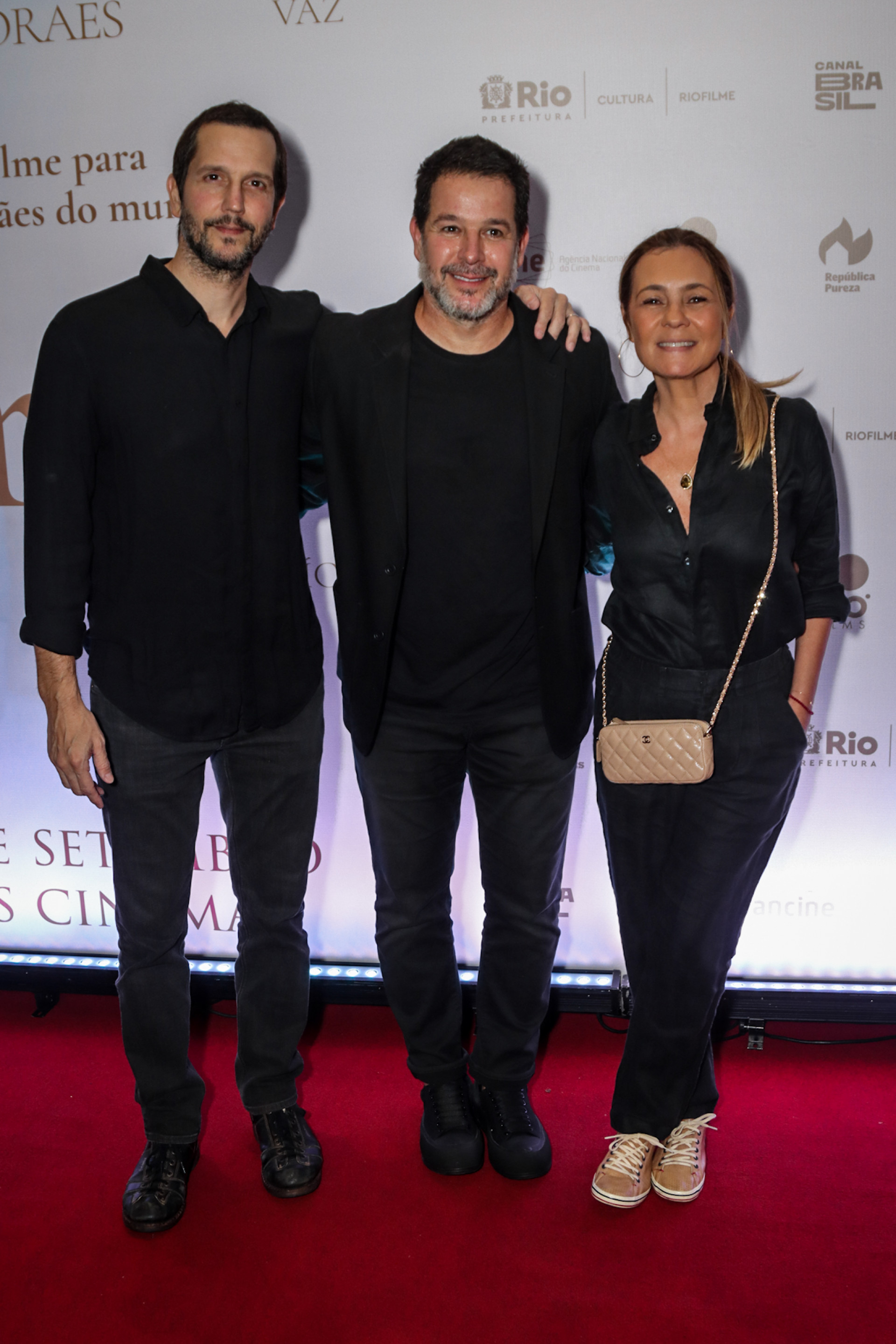 Vladimir Brichta, Murilo Benício e Adriana Esteves - Victor Chapetta/ Agnews