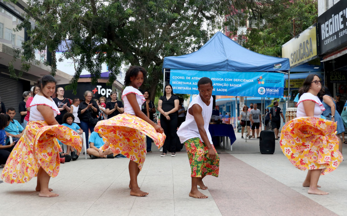As atividades aconteceram na manhã desta quarta-feira (20), no Calçadão