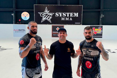 Em CT novo, Elizeu Capoeira e Vitor Petrino treinam para o UFC São Paulo