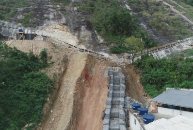 Obras da Prefeitura no Morro da Oficina, no Alto da Serra, estão avançando