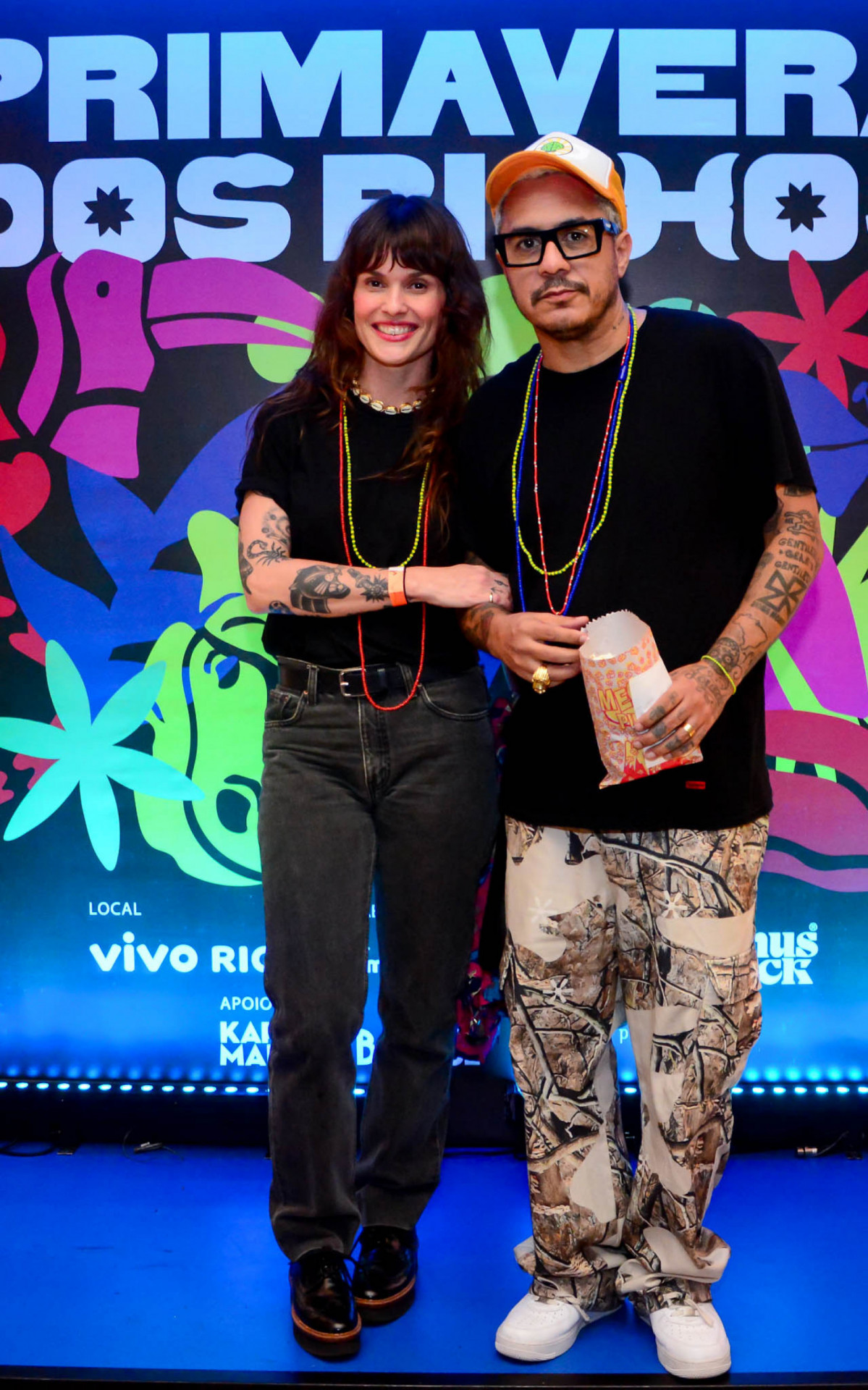 Marcelo D2 e Luiza Machado