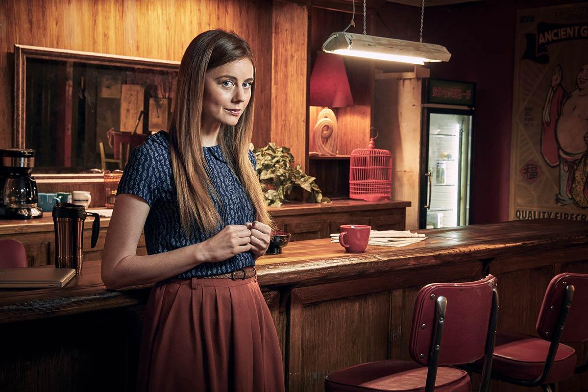 Justine Lupe é Holly Gibney em 'Mr. Mercedes' - Reprodução