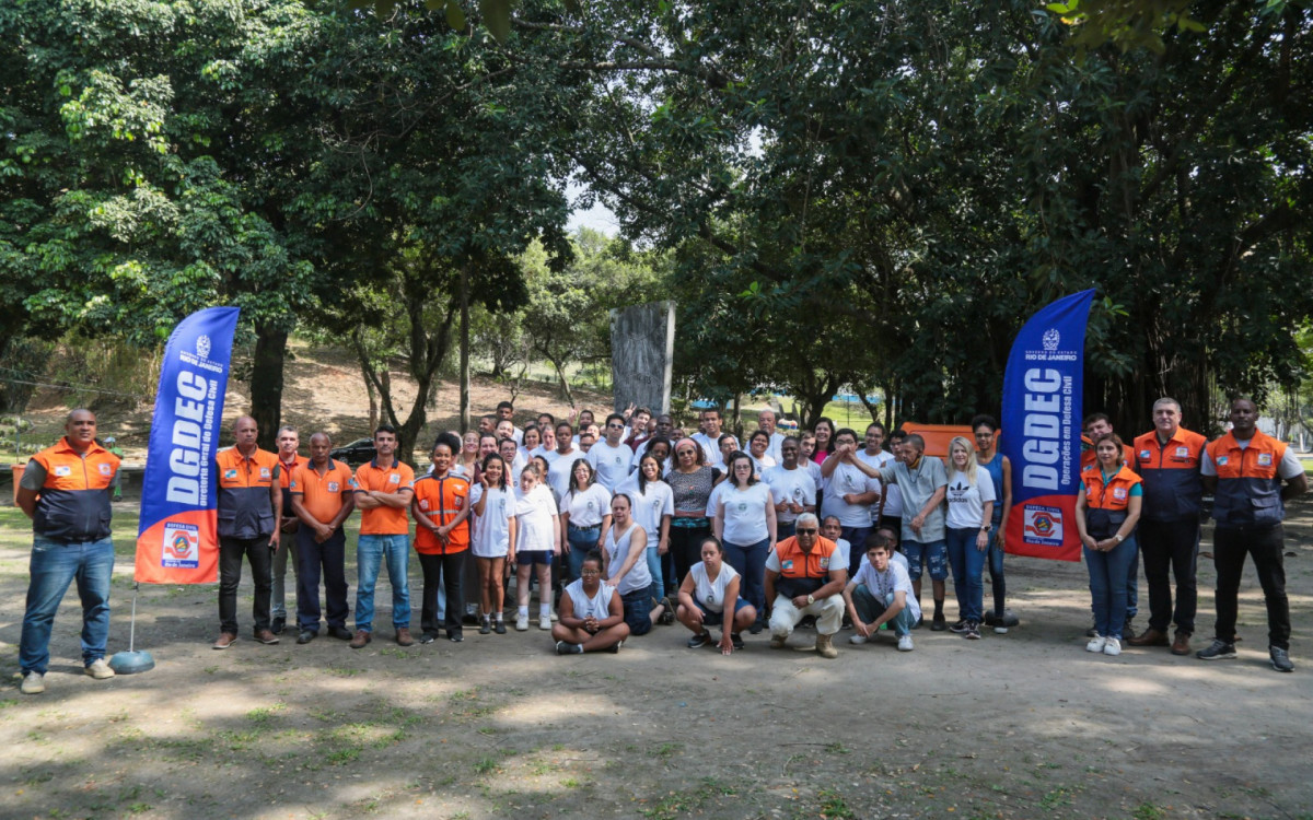 Militares engajados no projeto piloto lançado pela Defesa Civil do Estado