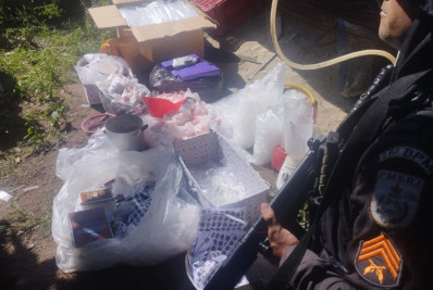 PM apreende carga de drogas avaliada em R$ 30 mil durante operação em Arraial