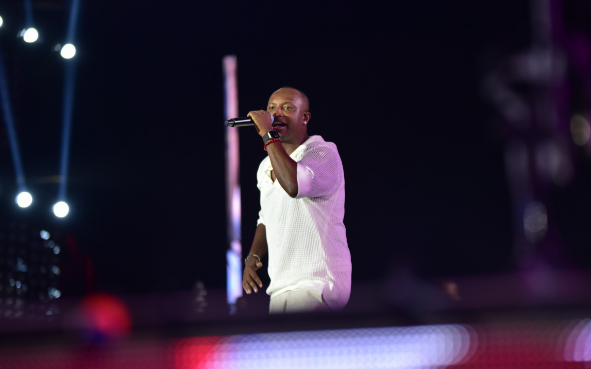 Thiaguinho se apresenta no Rodeio de Jaguariuna em São Paulo