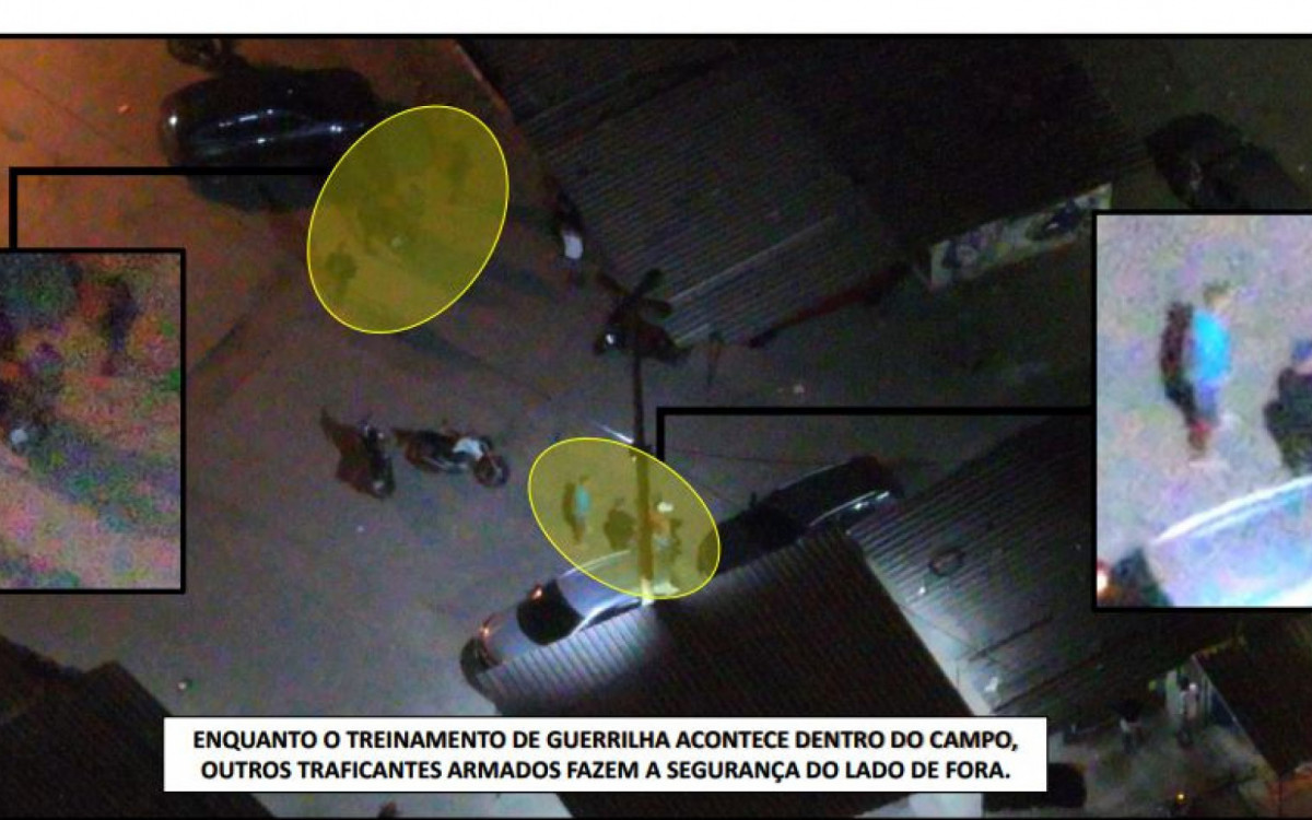Drones registraram treinamento de criminosos na Vila do João, no Complexo da Maré