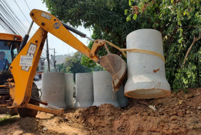 Bairro Santa Maria II recebe obras de drenagem do Saae-BM