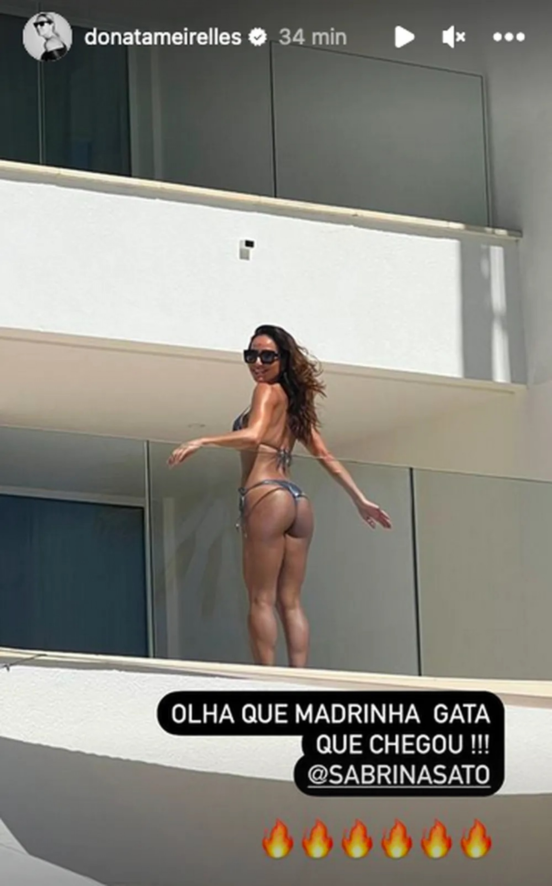 Sabrina Sato já chegou a Ibiza para o casamento de Ronaldo e Celina Locks - Reprodução Internet