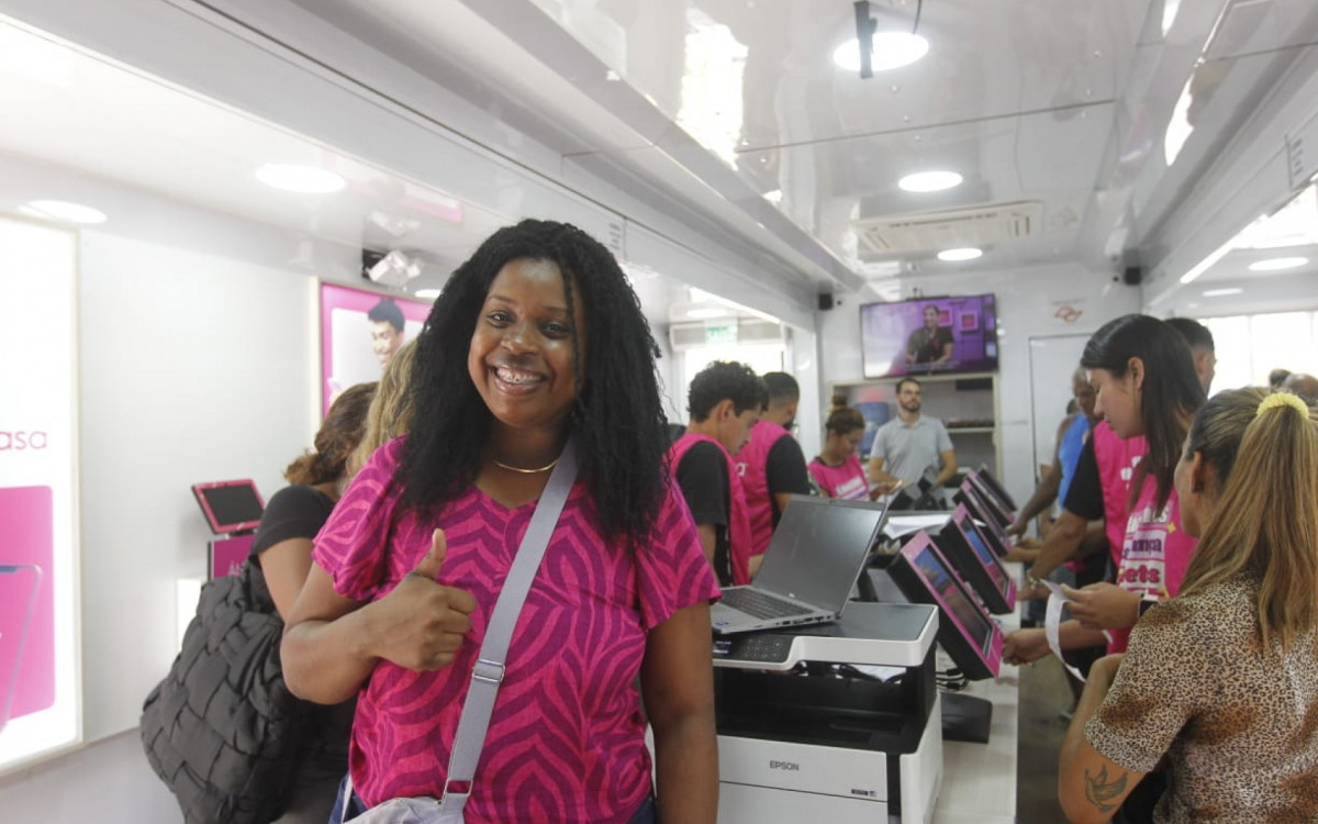 Sabrina Reis De Oliveira conseguiu renegociar suas dívidas no projeto do Serasa - Reginaldo Pimenta/ Agência O Dia