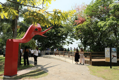 Parque Dois Irmãos é revitalizado e volta a abrigar mirantes e esculturas de Oscar Niemeyer no Leblon