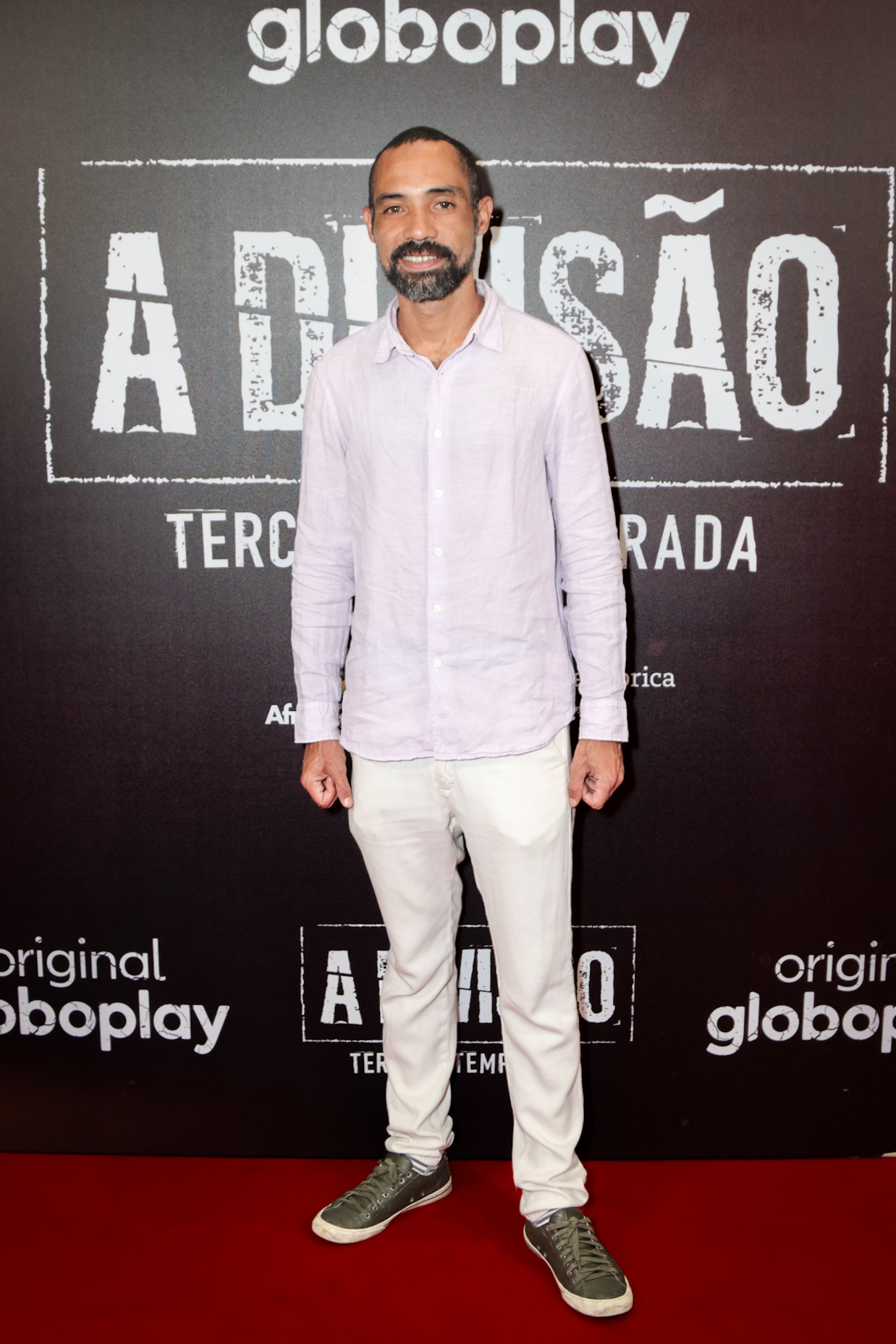 Silvio Guindane no lançamento da terceira temporada de 'A Divisão' - Victor Chapetta/ Agnews