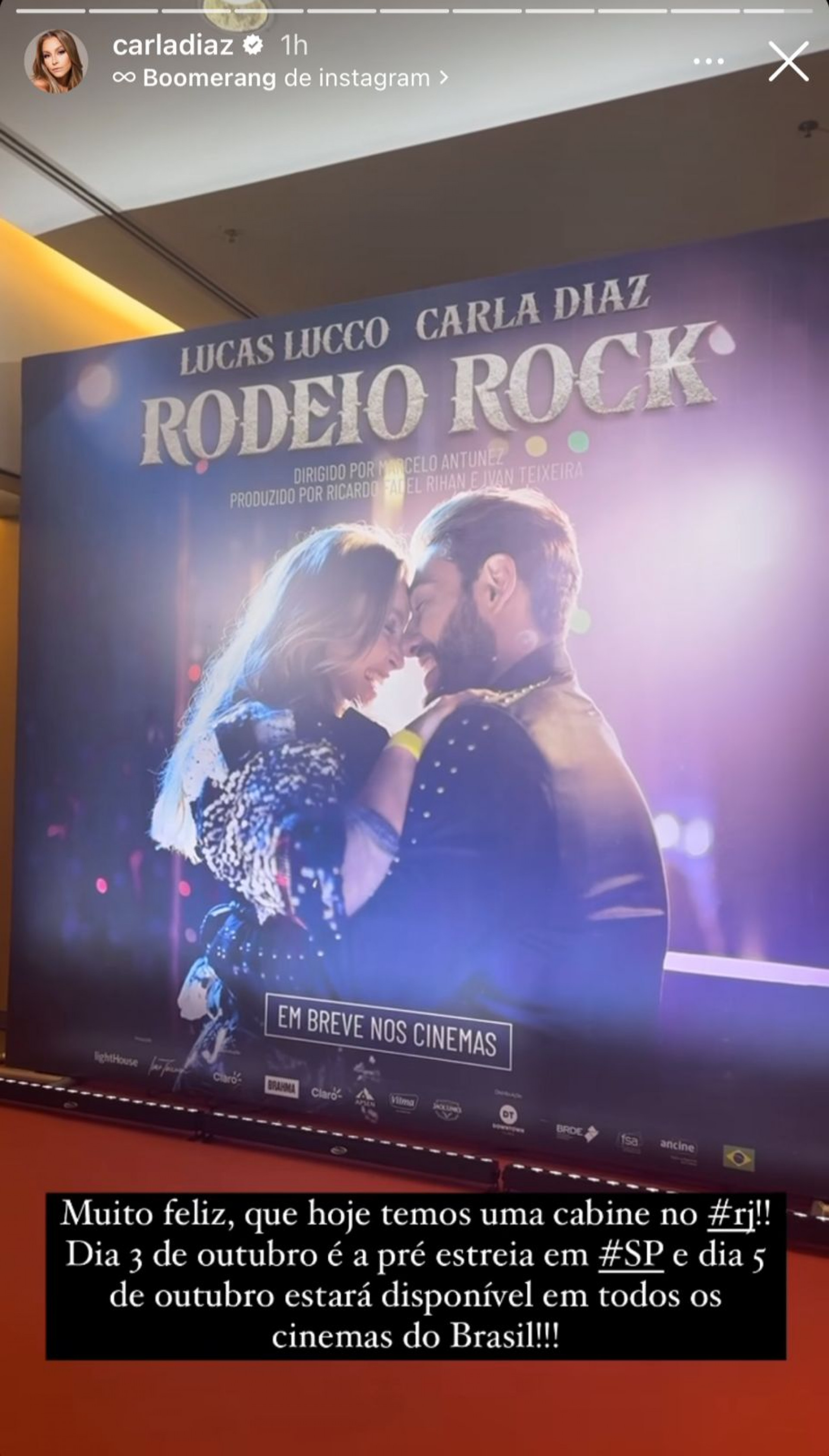 Carla Diaz fala sobre 'Rodeio Rock' - Reprodução