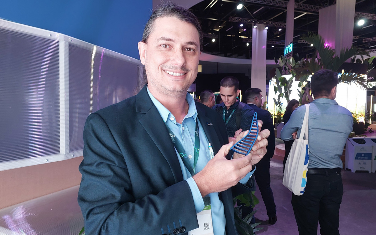 Gestor Pedro Folha exibe inovação - Saulo Junior/Agência O Dia
