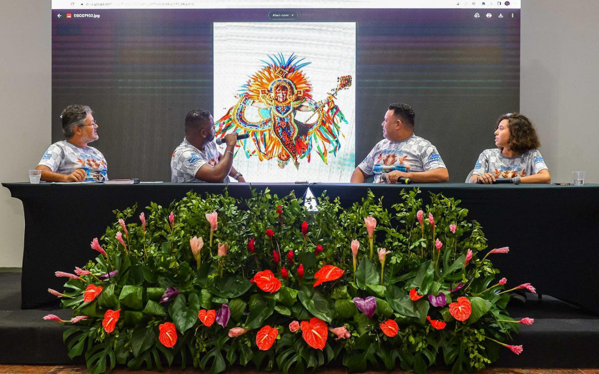 No primeiro dia da visita, a Beija-Flor ofereceu palestras sobre temas relevantes