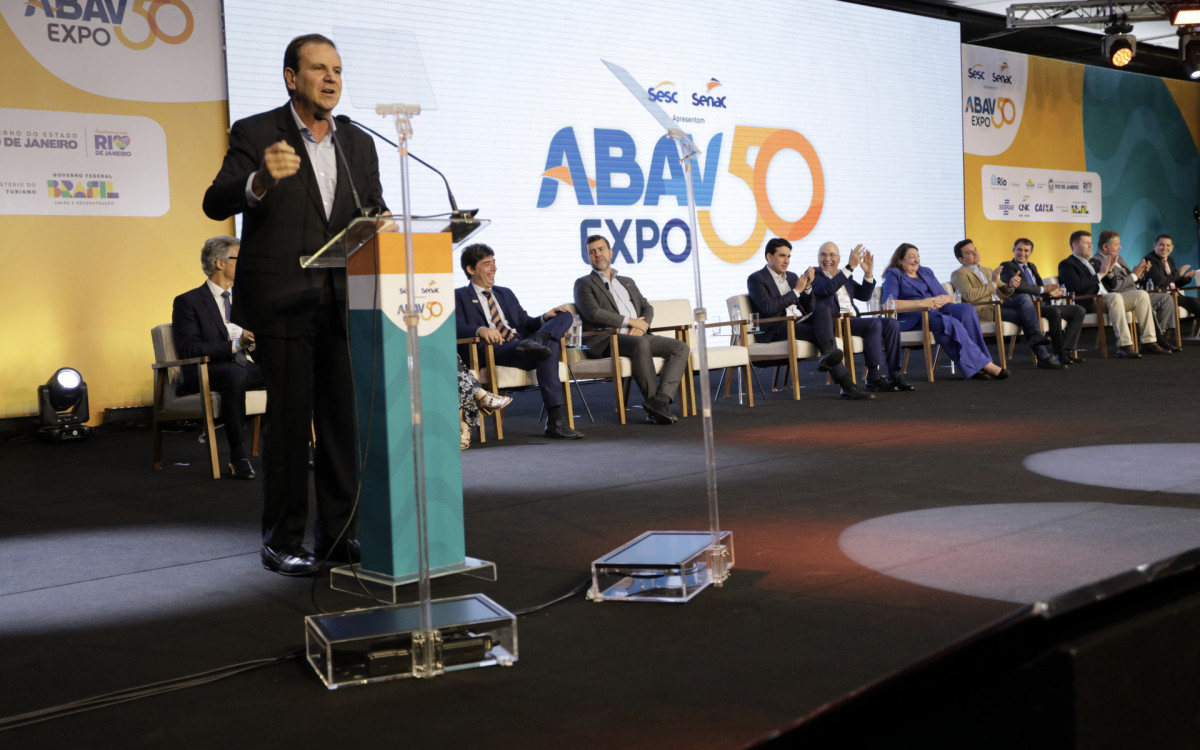 Prefeito Eduardo Paes participou de abertura da Abav