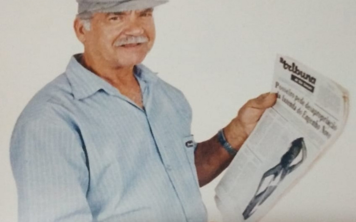 Giovanni Santoro, avô de Carlos, iniciou na banca de jornais nos anos 50 - Arquivo pessoal