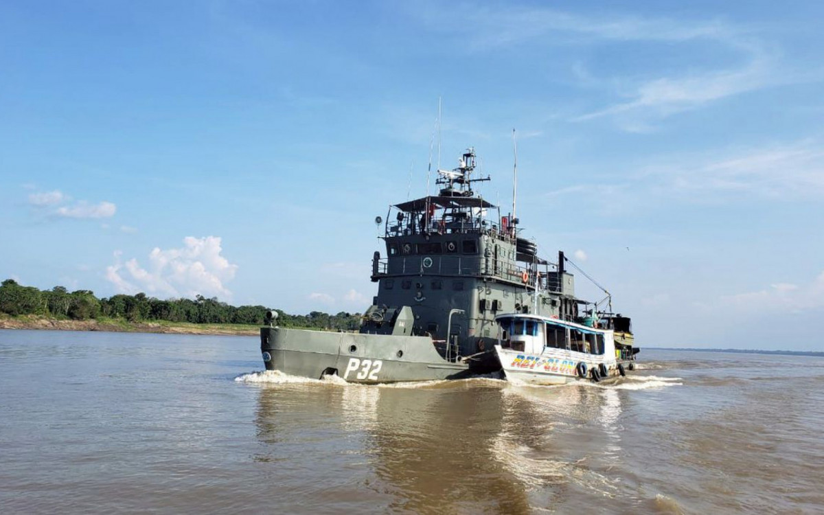 Apreensão de drogas no Rio Solimões