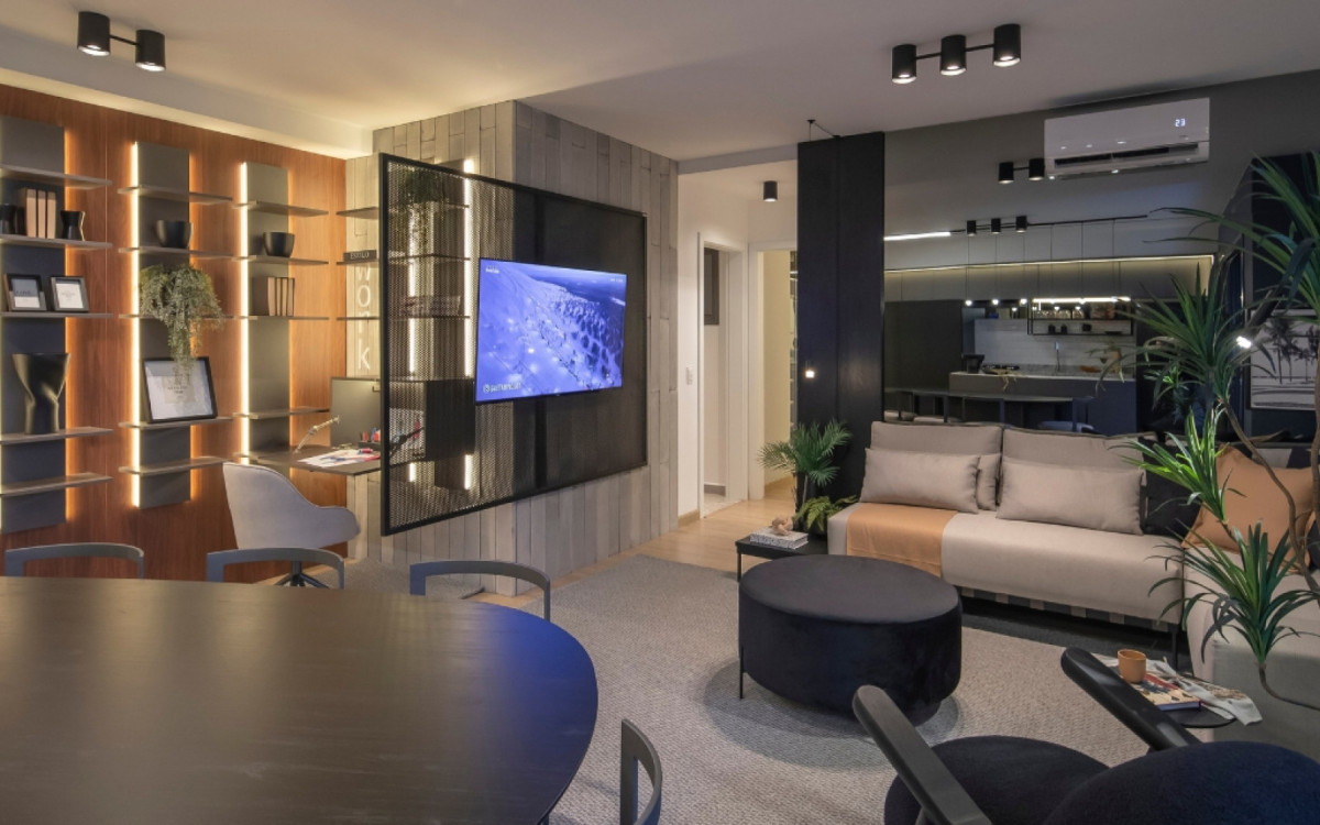 Painel para televisão é uma alternativa para dividir os ambientes com sutileza e charme