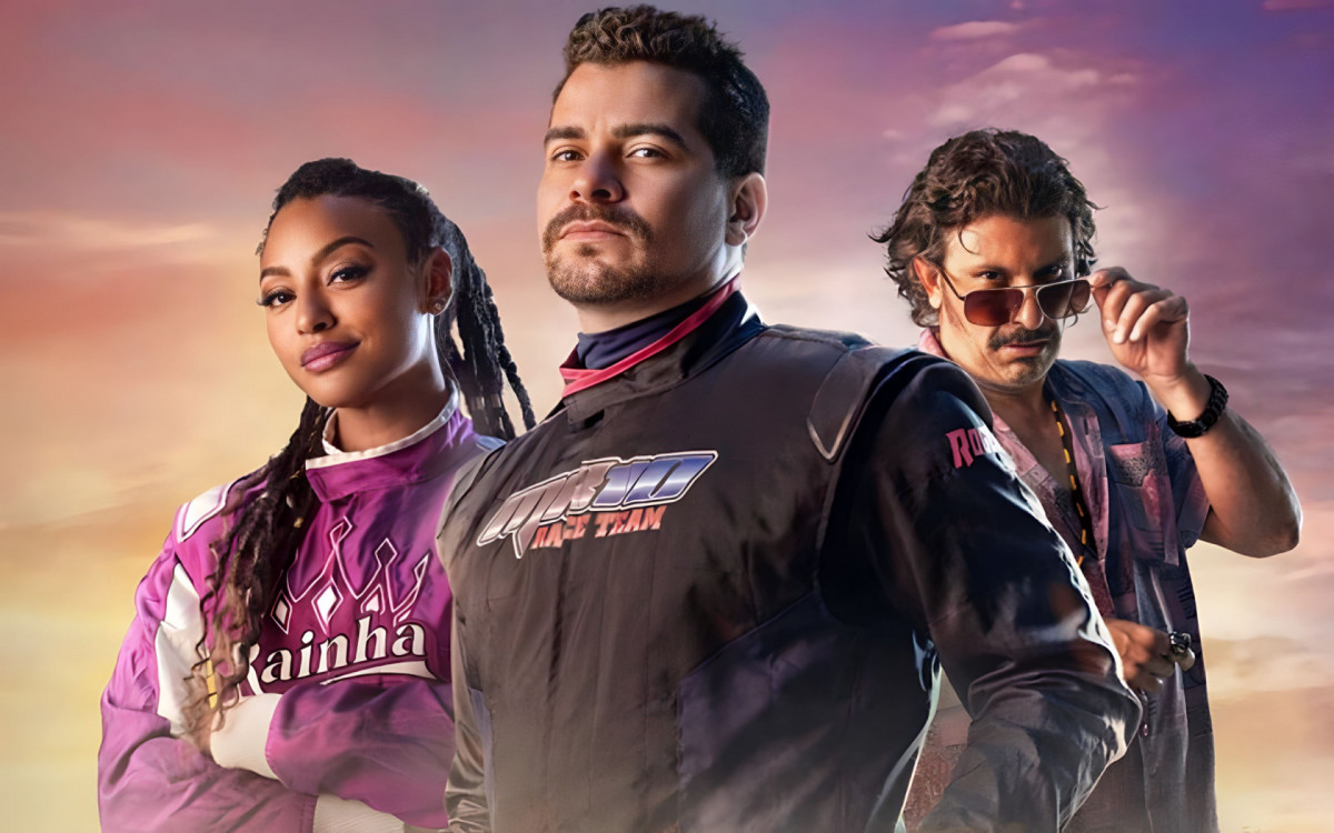 Sheron Menezzes, Thiago Martins e Milhem Cortaz contracenam em 'Carga Máxima', na Netflix - Divulgação