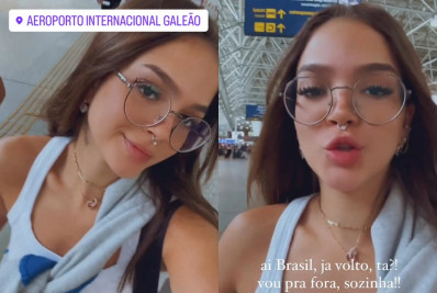 Mel Maia faz viagem internacional sozinha e diz: 'Saturada do Brasil'