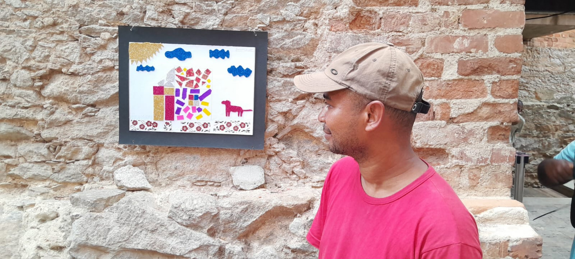 O desenho do morador em situa&ccedil;&atilde;o de rua, Emerson Dantas, foi exposto no Parque Gl&oacute;ria Maria - L&eacute;o Motta / Arquivo pessoal