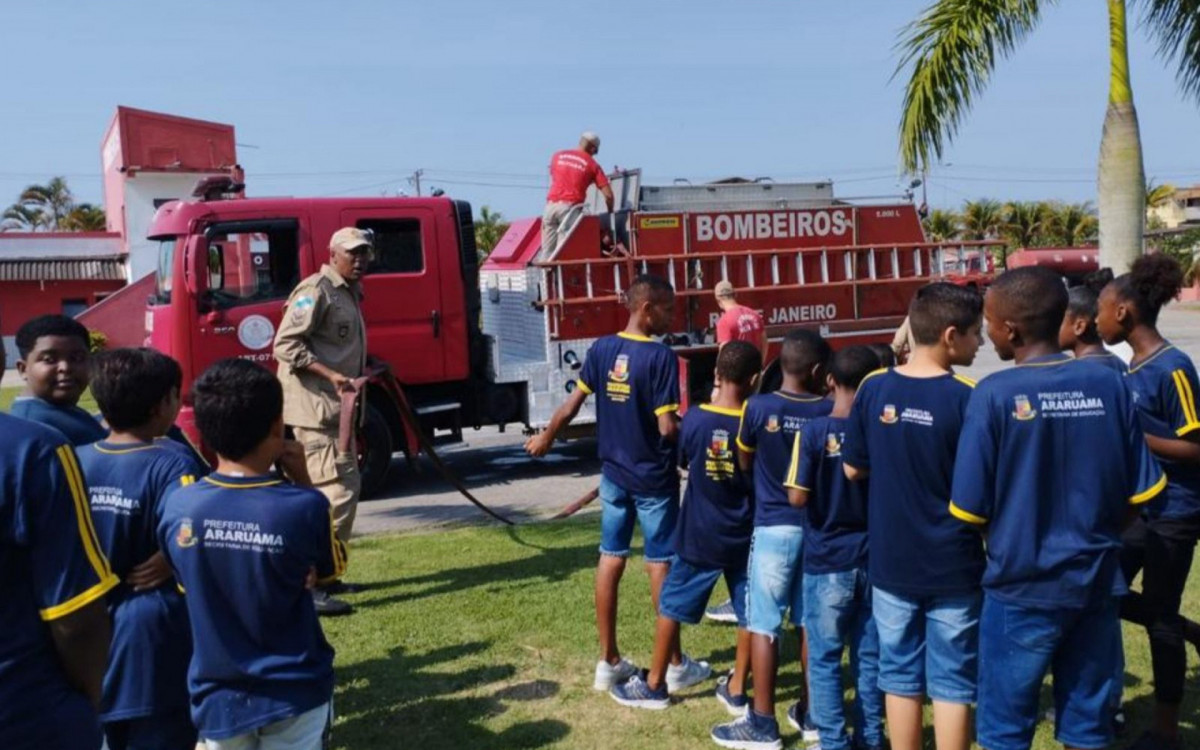 Atividade interdisciplinar no Corpo de Bombeiros