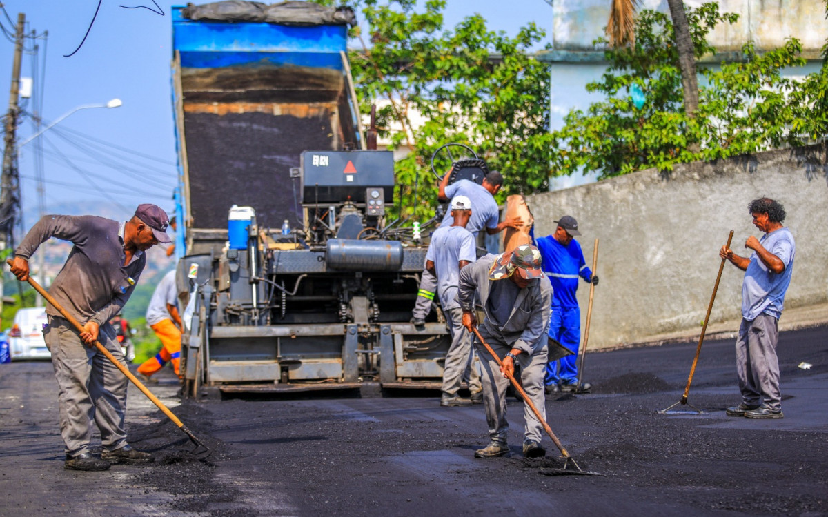 Além da Rua Vanda Vasconcelos, o bairro Jardim Gláucia ganhou obras em diversas ruas