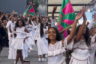 Vídeo: Mangueira leva o samba para a Semana de Moda em Paris; confira!