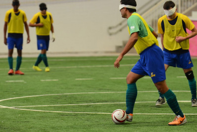 Porto Real recebe futebol de cegos com jogadores da Seleção Brasileira