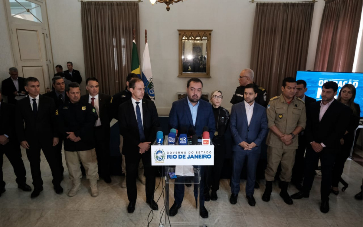 Reunião do Castro com o secretário-executivo do Ministério da Justiça e Segurança Pública, Ricardo Cappelli  - Pedro Ivo/Agência O DIA