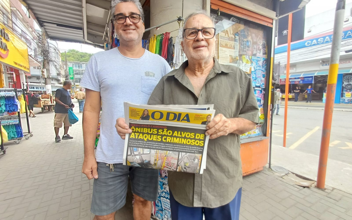 Aulos de Souza e o filho Robson de Souza - Agência O Dia
