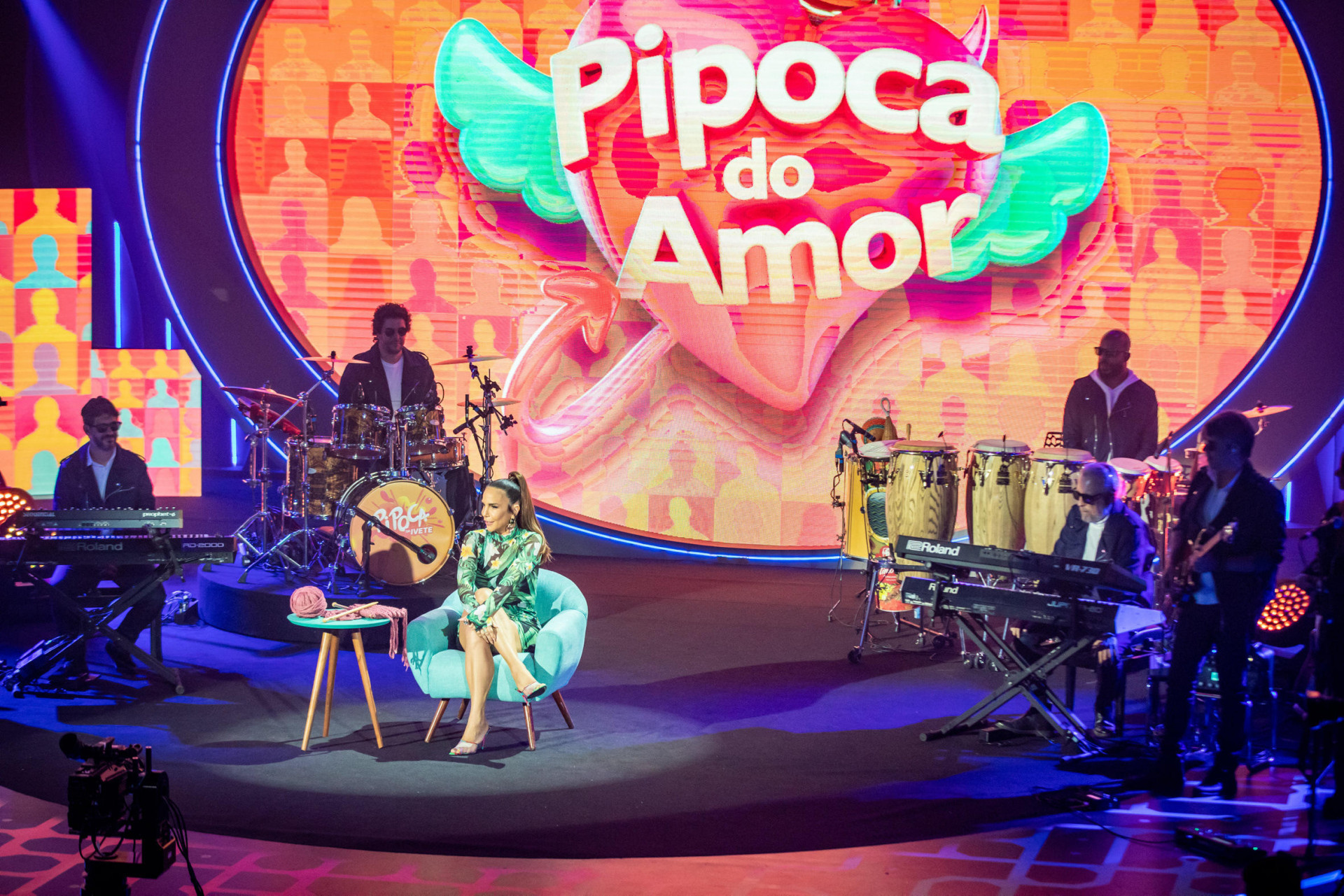 Ivete Sangalo dá dicas amorosas no quadro 'Pipoca do Amor' - Paulo Belote / TV Globo