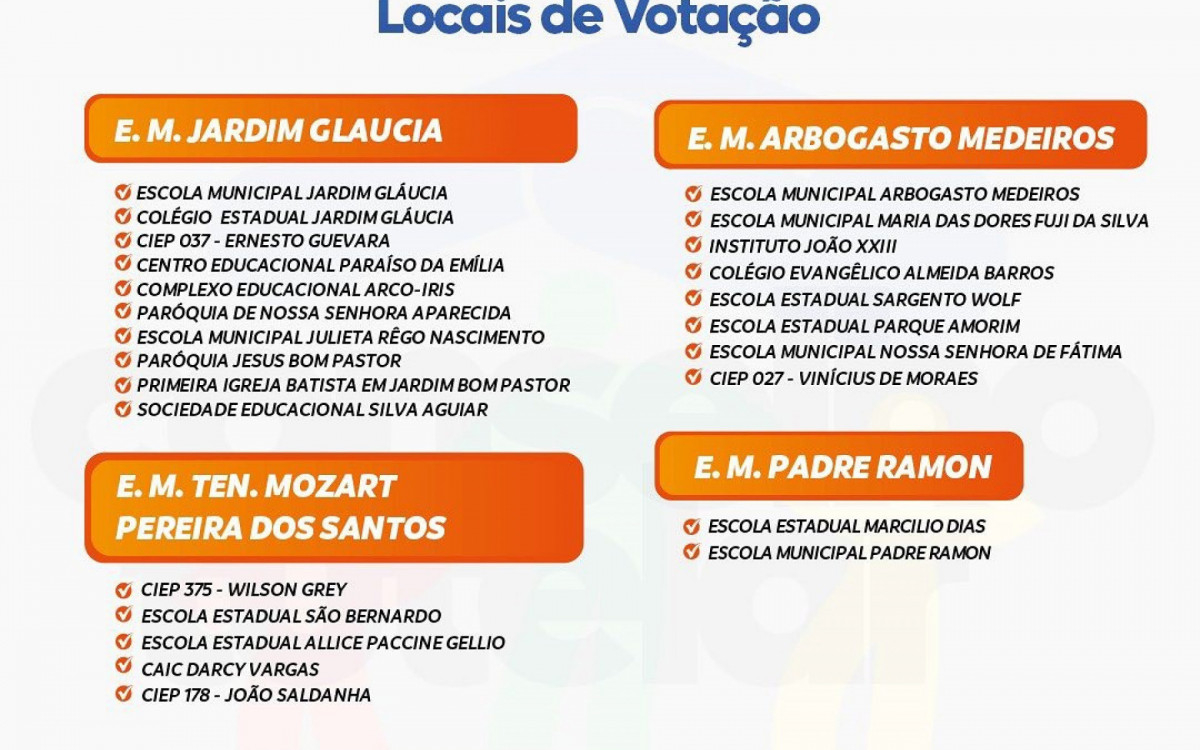 Locais de votação 3 - Belford Roxo