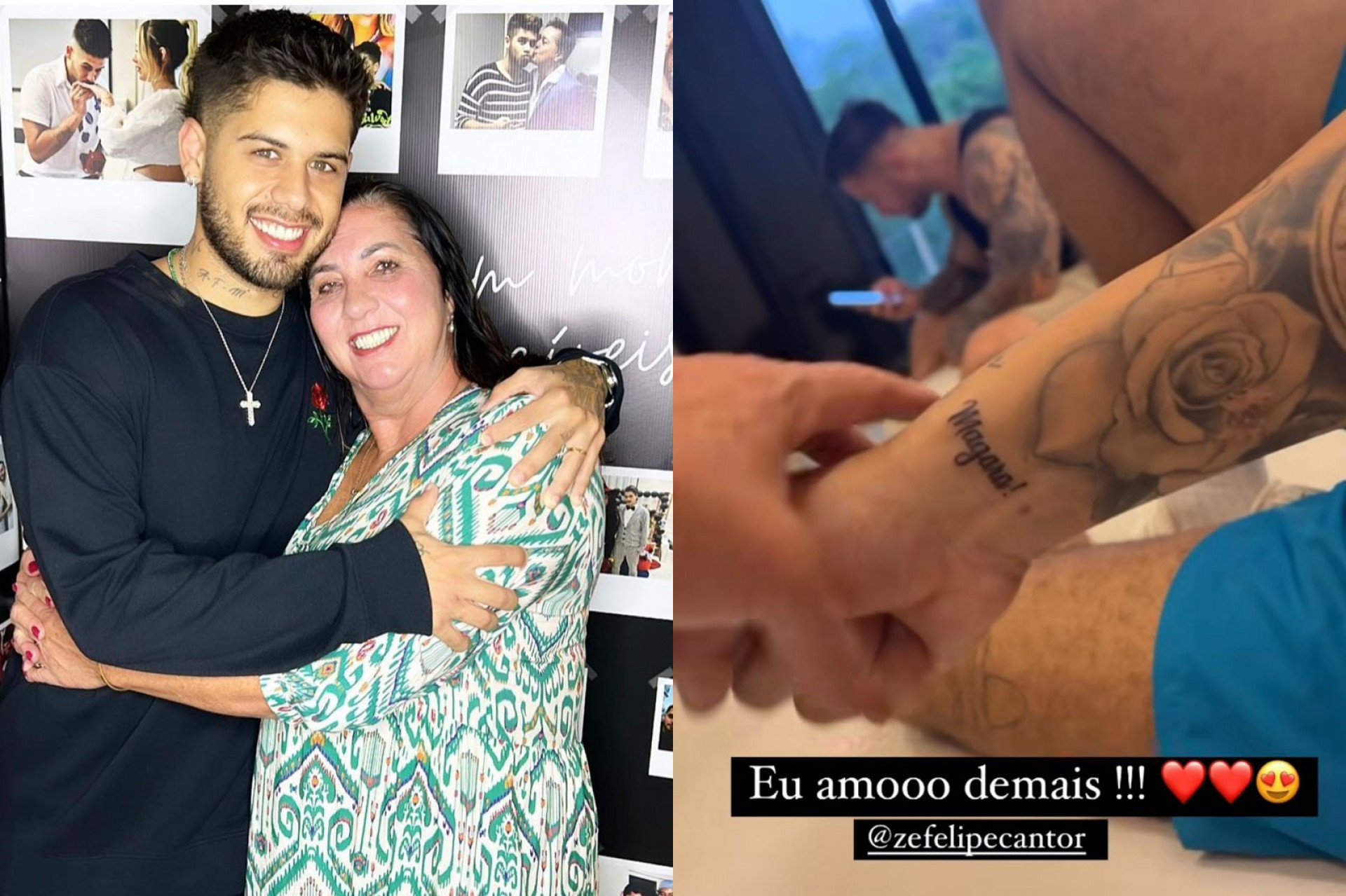 Cantor escreveu 'Magara', como costuma se referir à mulher  - Reprodução / Instagram 