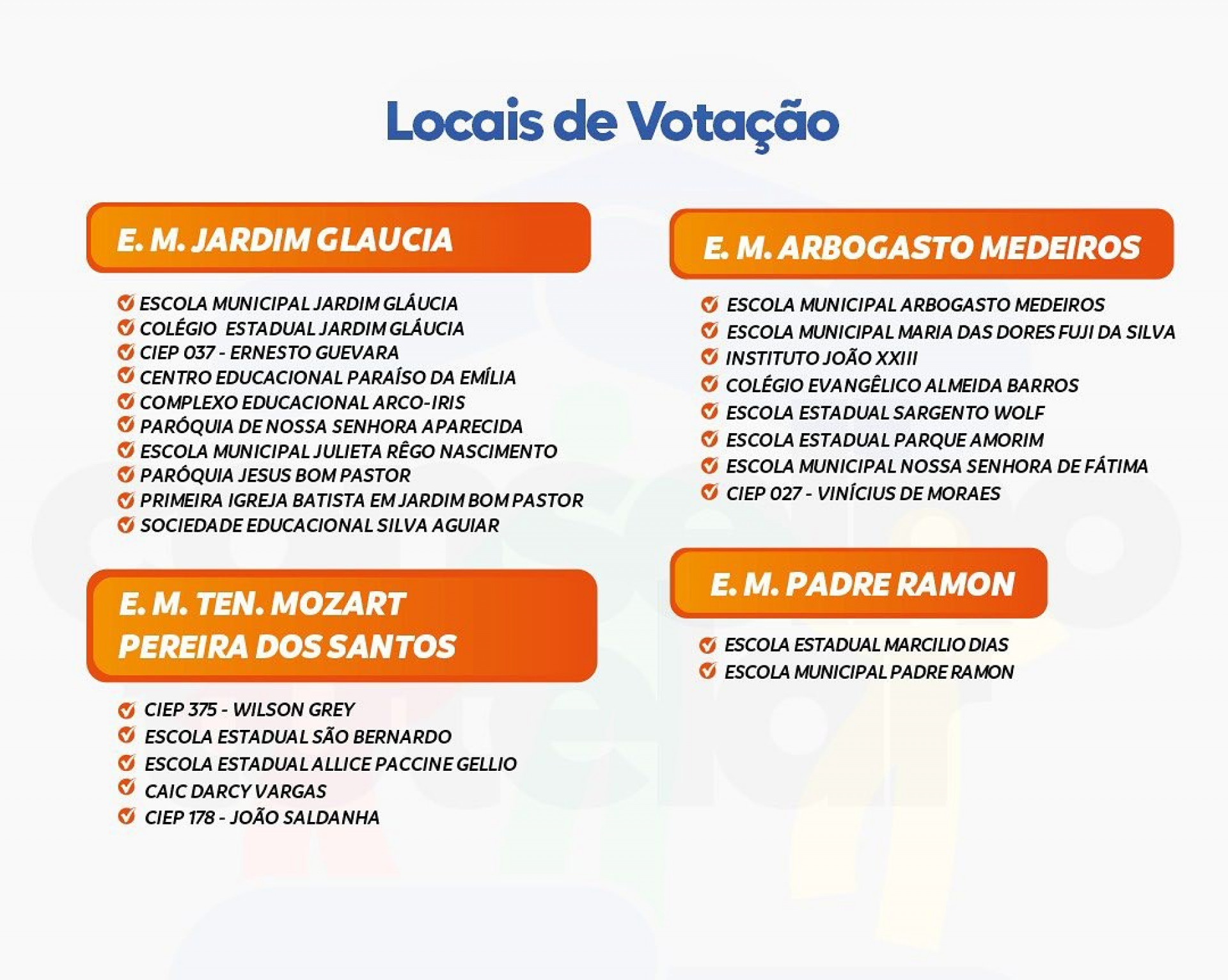 Locais de vota&ccedil;&atilde;o 3 - Belford Roxo - Divulga&ccedil;&atilde;o