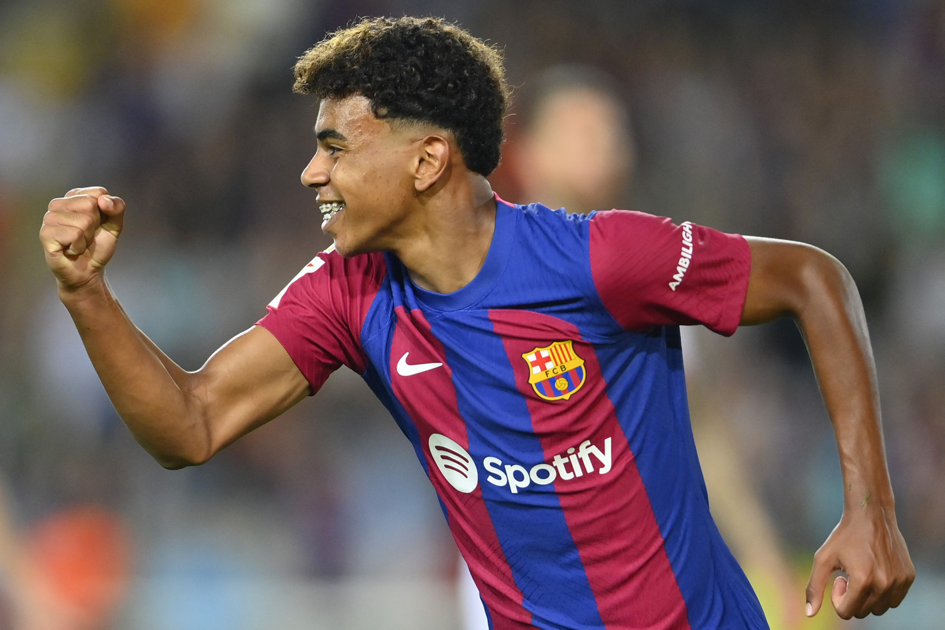 Lamine Yamal &eacute; joia do Barcelona - Pau BARRENA / AFP