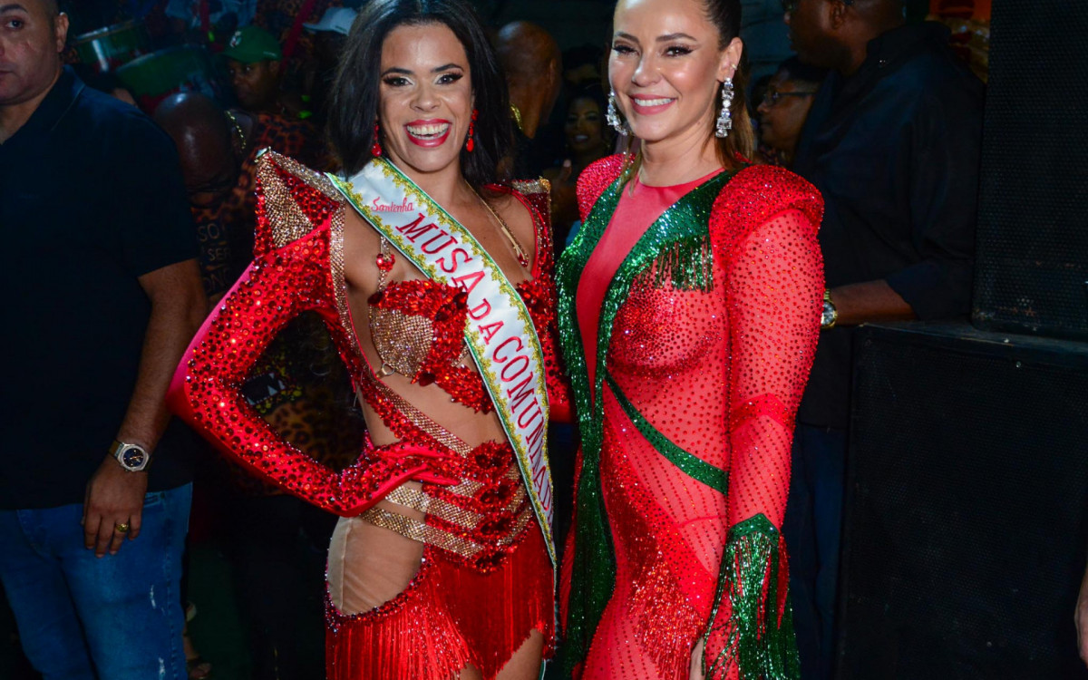 Paolla Oliveira e Luciene Santinha, nova musa da Grande Rio