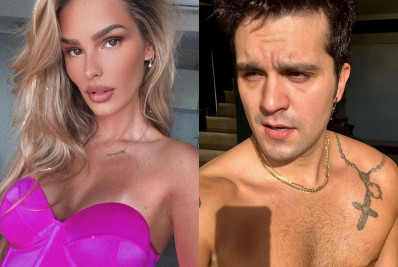 Em meio a boatos de romance, Yasmin Brunet curte show de Luan Santana do palco