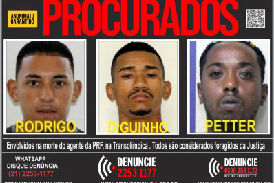 Cartaz pede informações sobre terceiro envolvido na morte de agente da PRF 