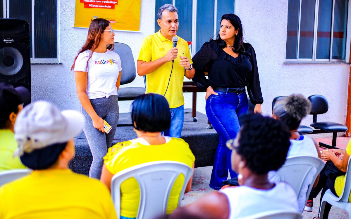 O secretário de esporte e Lazer, Bruno Nunes, destacou a importância dos exercícios físicos