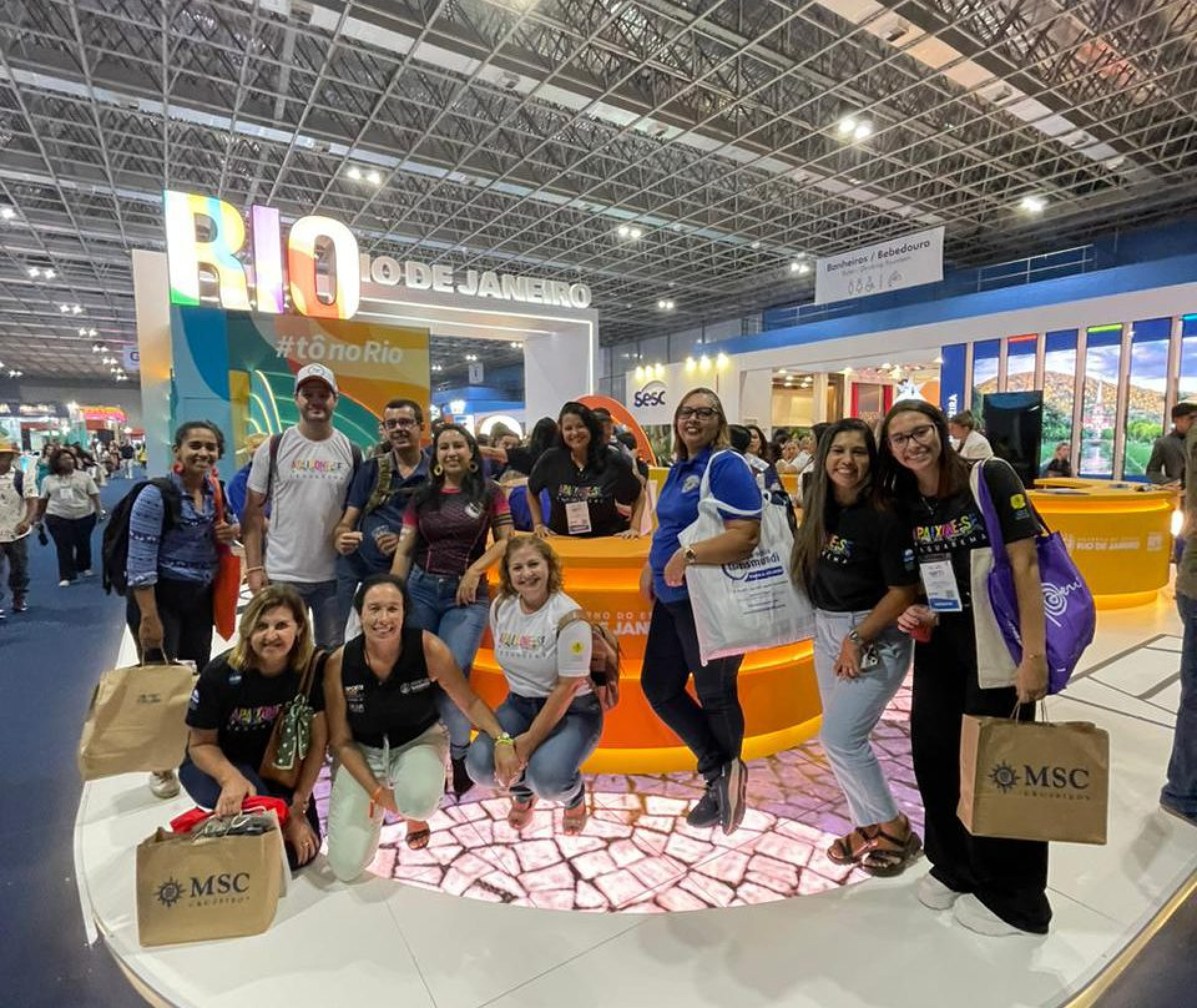 Equipe da Secretaria Municipal de Esporte, Lazer e Turismo de Saquarema participou da 50ª edição da ABAV Expo no Rio de Janeiro - Divulgação/Prefeitura de Saquarema