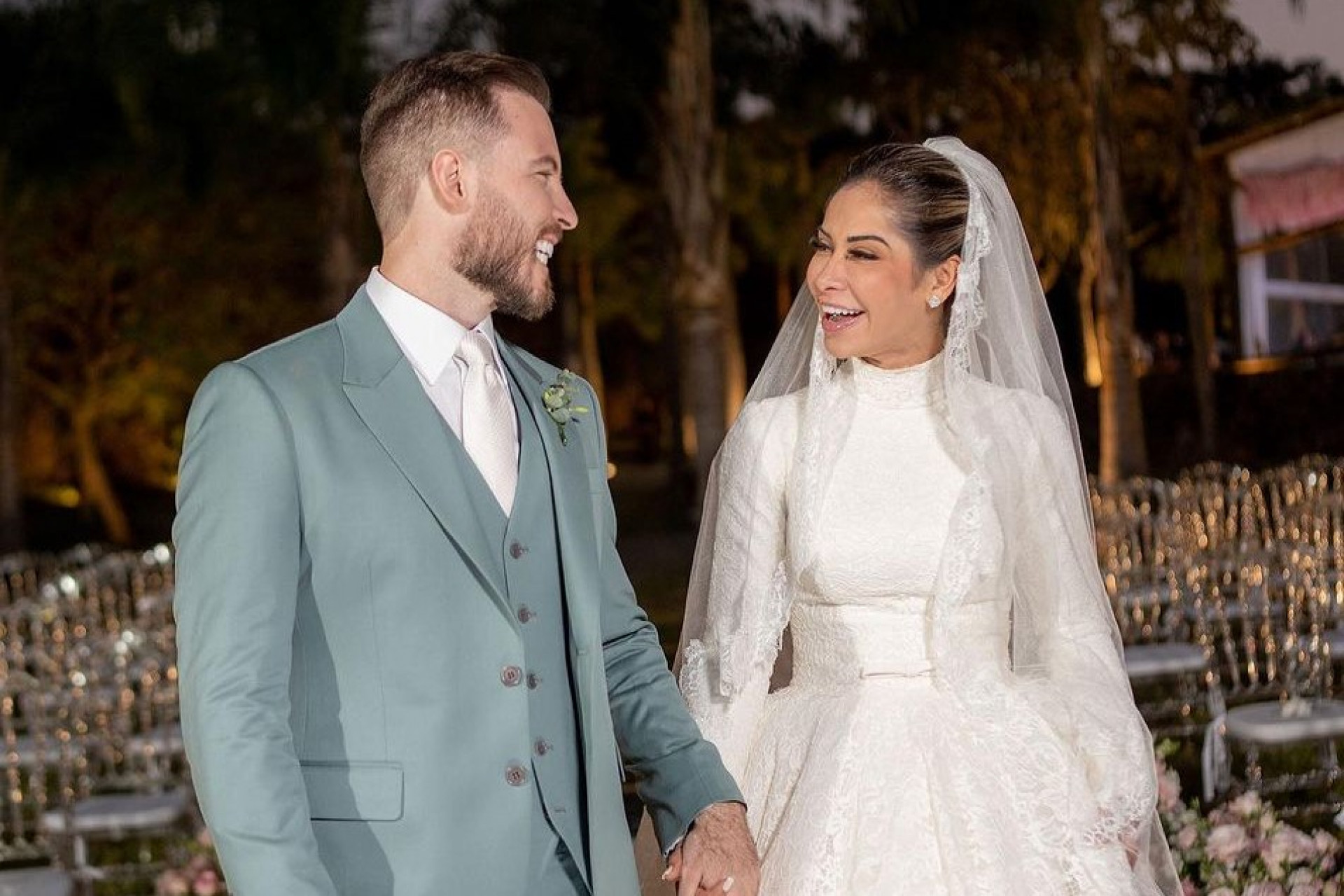 Thiago Nigro e Maíra Cardi se casaram em agosto deste ano - Reprodução/Instagram