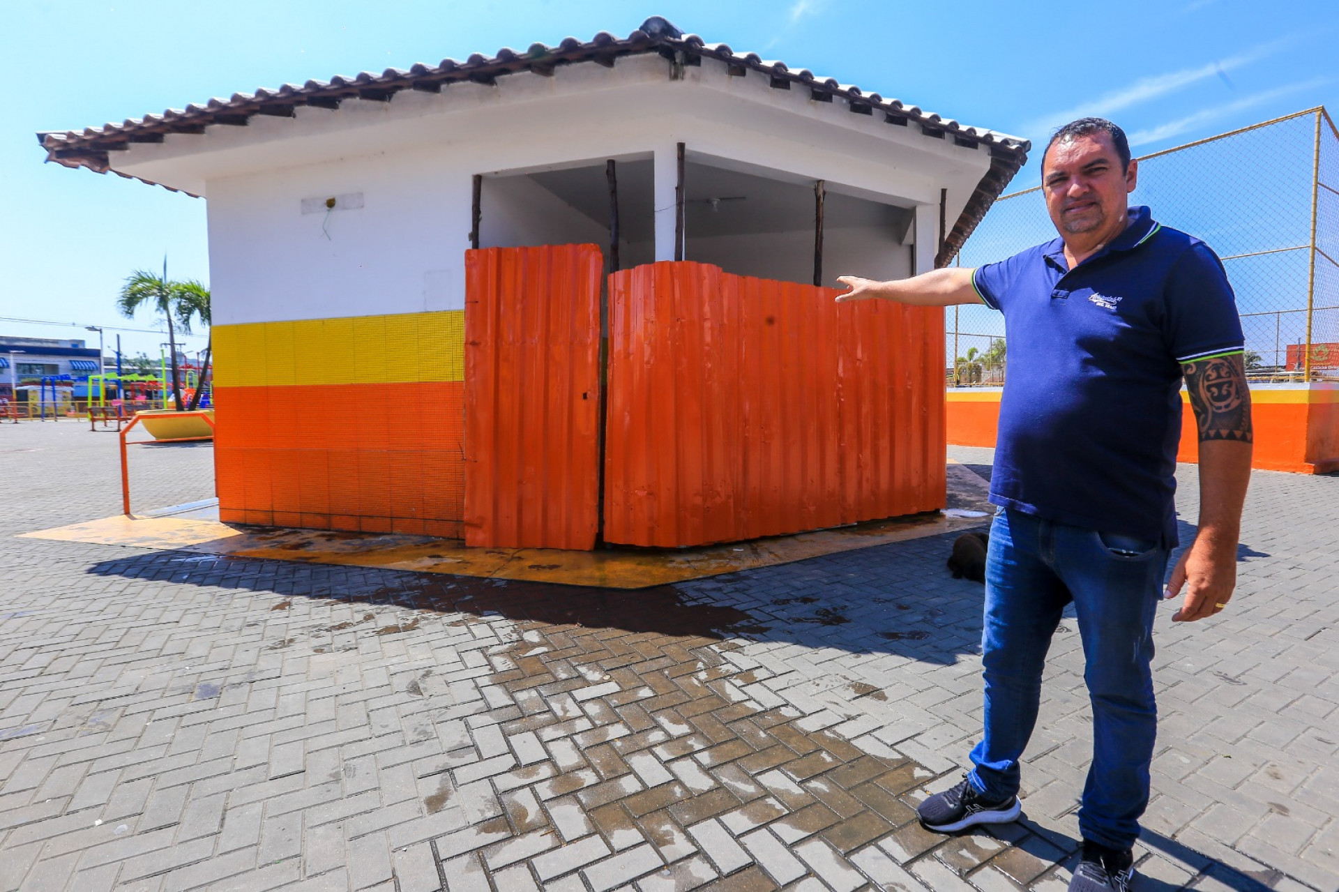 O secretário de Conservação, Paulo Sérgio Luna, destacou que as obras de reparo devem durar trinta dias - Rafael Barreto / PMBR