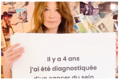 Ex-primeira-dama francesa Carla Bruni revela que teve câncer de mama