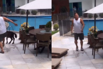 Sertanejo Leonardo dá chute em direção ao pônei da neta e gera polêmica na web