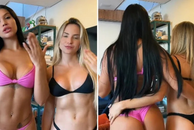 Ex-BBB Gabi Martins e influenciadora mostram corpaço ao fazer 'dancinha' de biquíni nas redes sociais