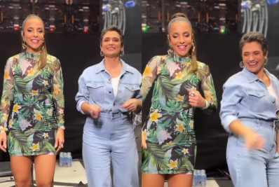 Sandra Annenberg ensaia dança ao lado de Ivete Sangalo; veja o vídeo