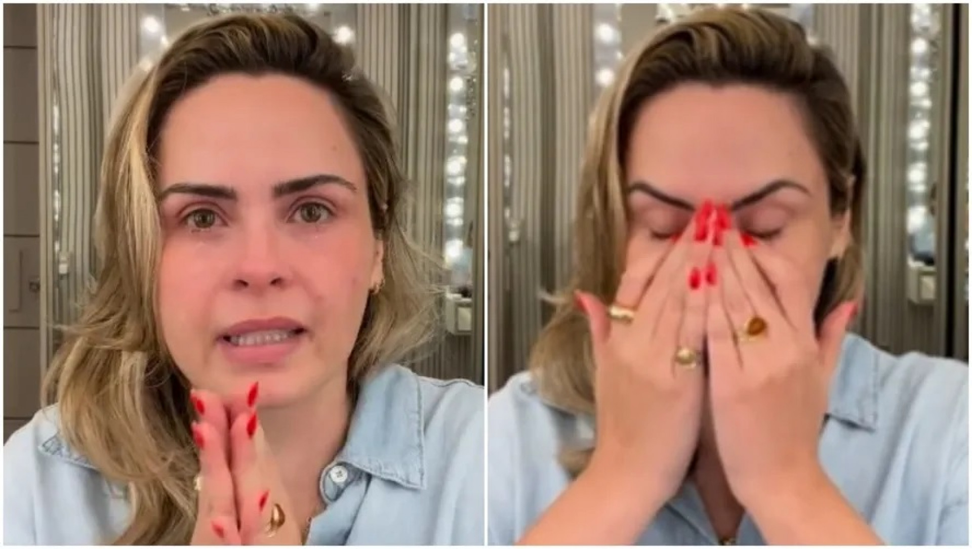 Ana Paula Renault chora após ser chamada de mentirosa por expor traição - Reprodução / Instagram